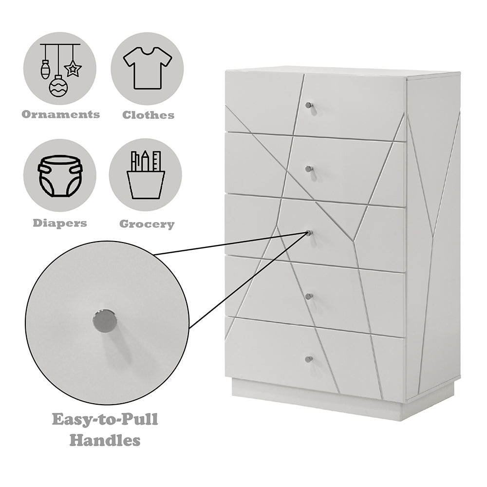 ACME Esther Chest – back view – Lusso Furniture Miami