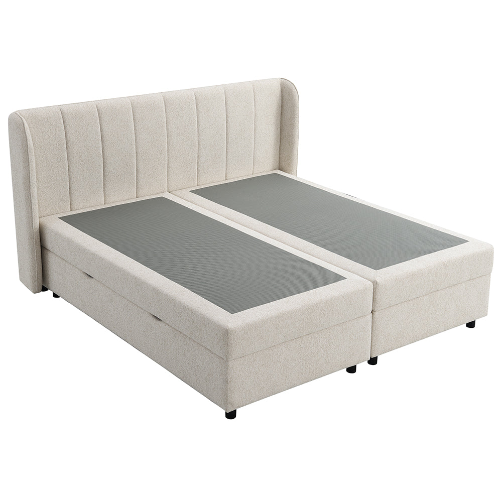 ACME Adonia Storage Bed – angle view – Lusso Furniture Miami