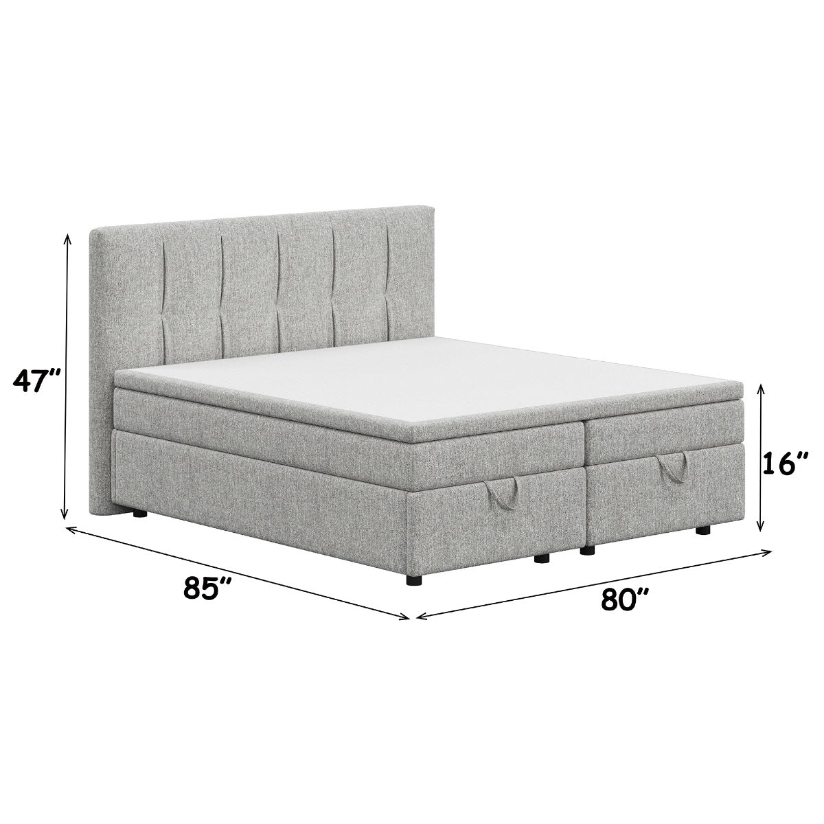 ACME Avenia Storage Bed – view 24 – Lusso Furniture Miami