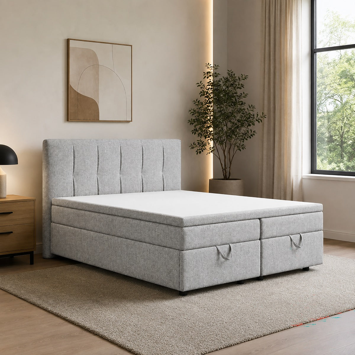 ACME Avenia Storage Bed – finish detail – Lusso Furniture Miami