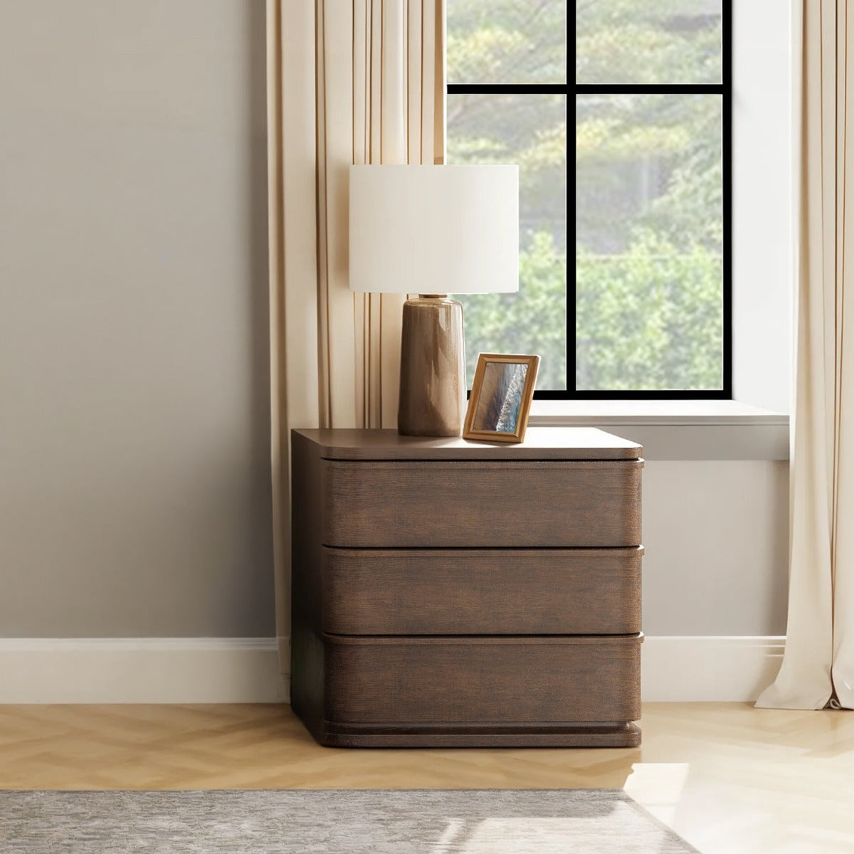 ACME Zoey Nightstand – close-up – Lusso Furniture Miami