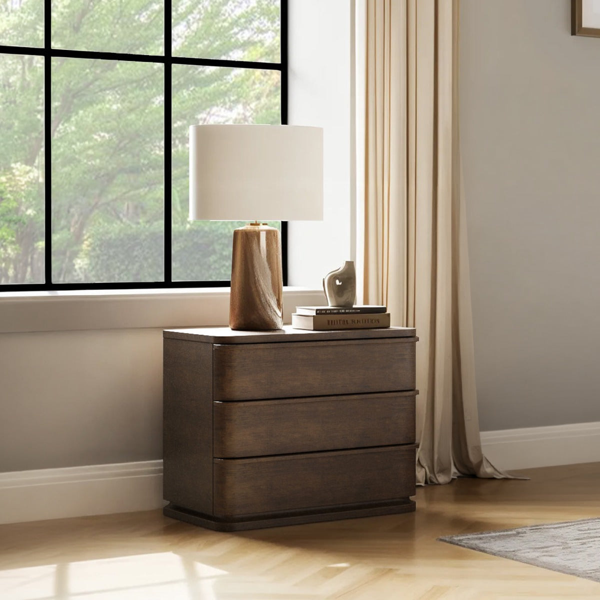 ACME Zoey Nightstand – finish detail – Lusso Furniture Miami