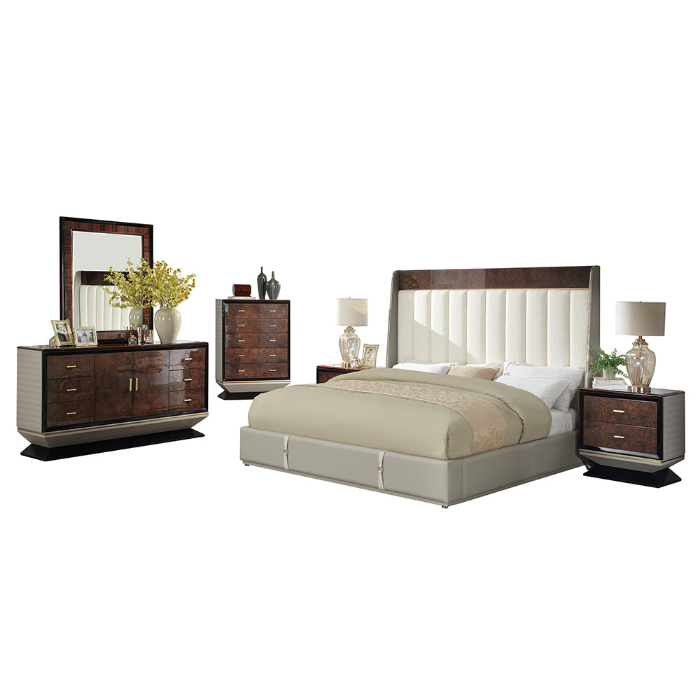 ACME Jamonica Mirror – room setting – Lusso Furniture Miami