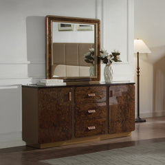 ACME Marcelino Mirror – side view – Lusso Furniture Miami