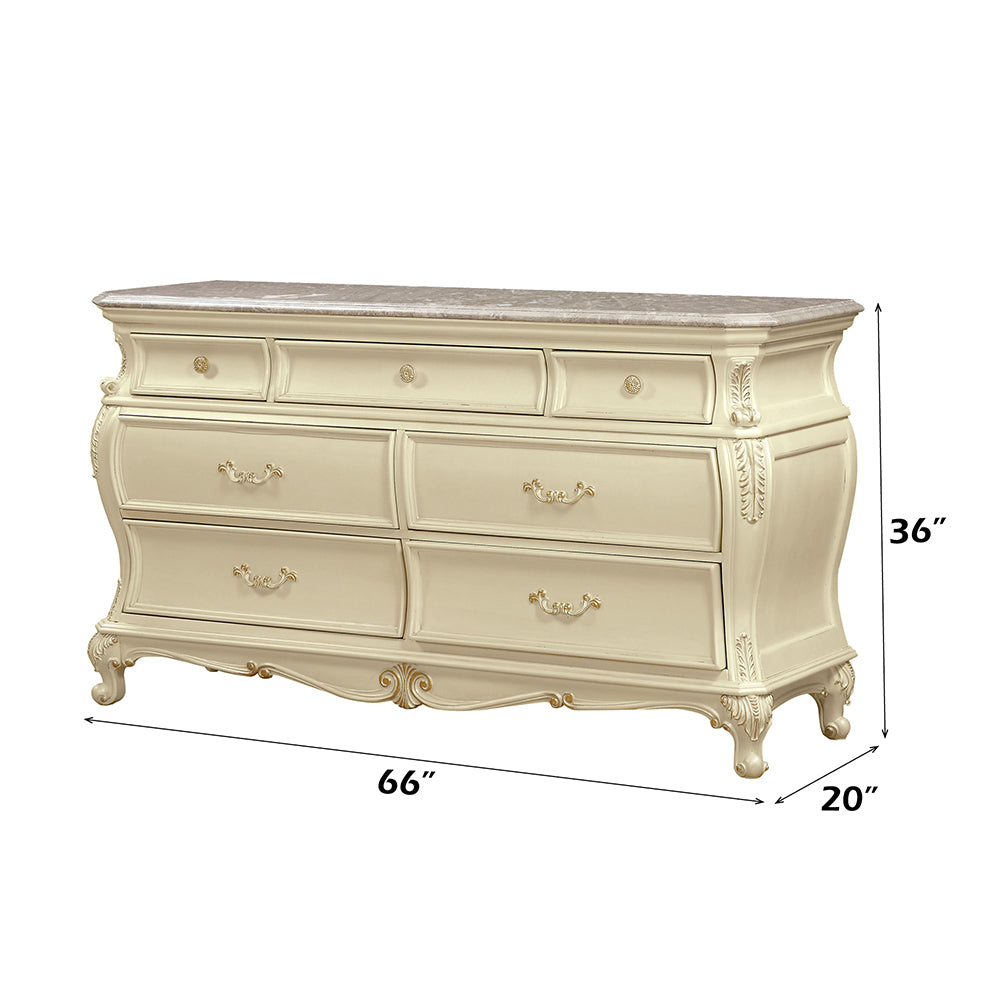 ACME Chantelle Dresser – angle view – Lusso Furniture Miami
