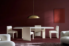 Caracole Overlap Dining Table – side view – Lusso Furniture Miami