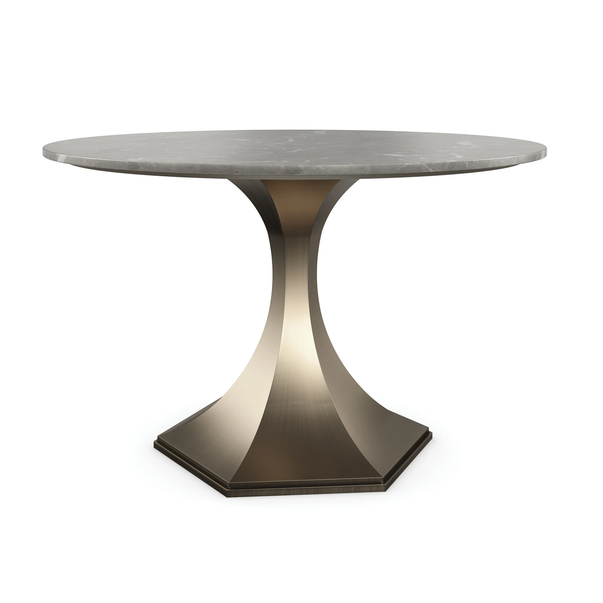 Caracole Top Brass Dining Table – detail – Lusso Furniture Miami
