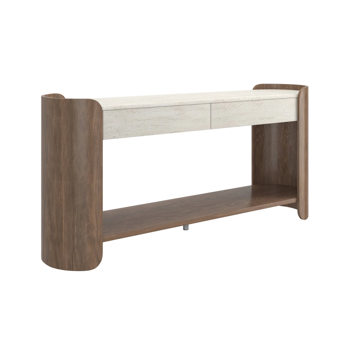 Caracole Fleur Console Table – side view – Lusso Furniture Miami