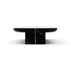 Caracole Overlap Rectangle Cocktail Table – room setting – Lusso Furniture Miami