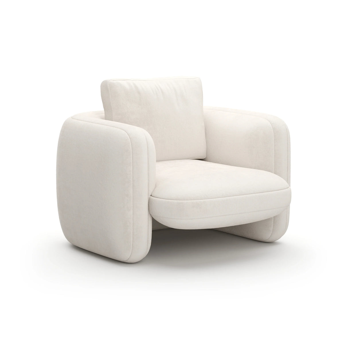 Caracole Overlap Accent Chair – back view – Lusso Furniture Miami