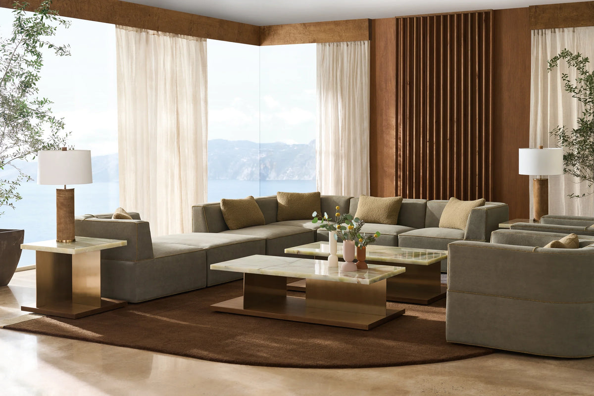 Caracole Marbella Sectional Components – view 14 – Lusso Furniture Miami