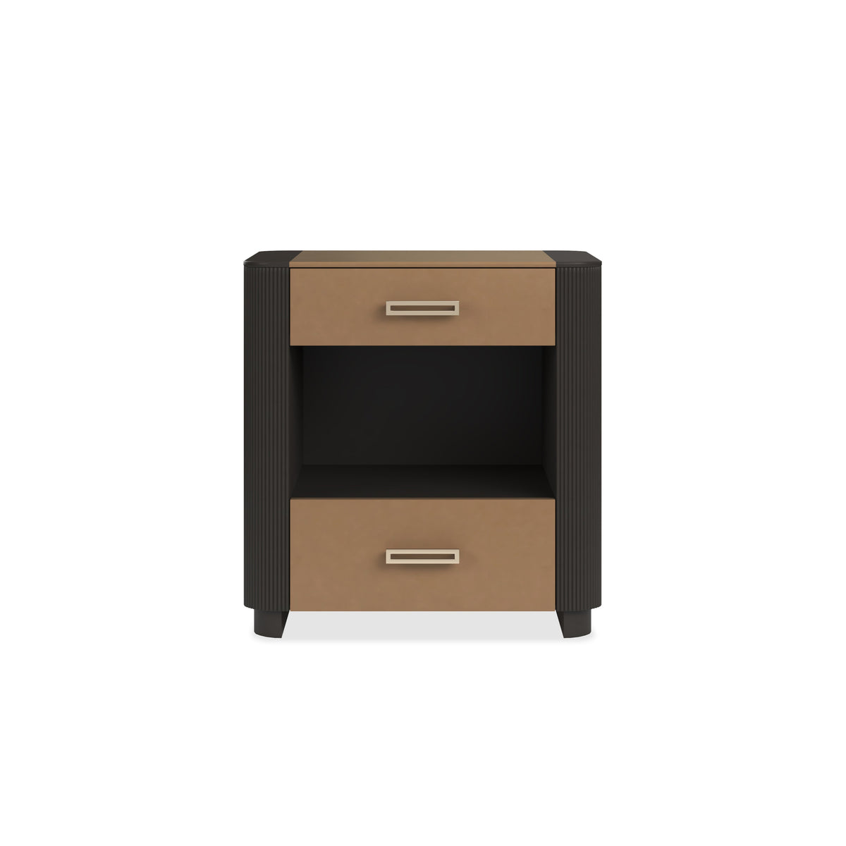 Caracole Love Open Nightstand – front view – Lusso Furniture Miami