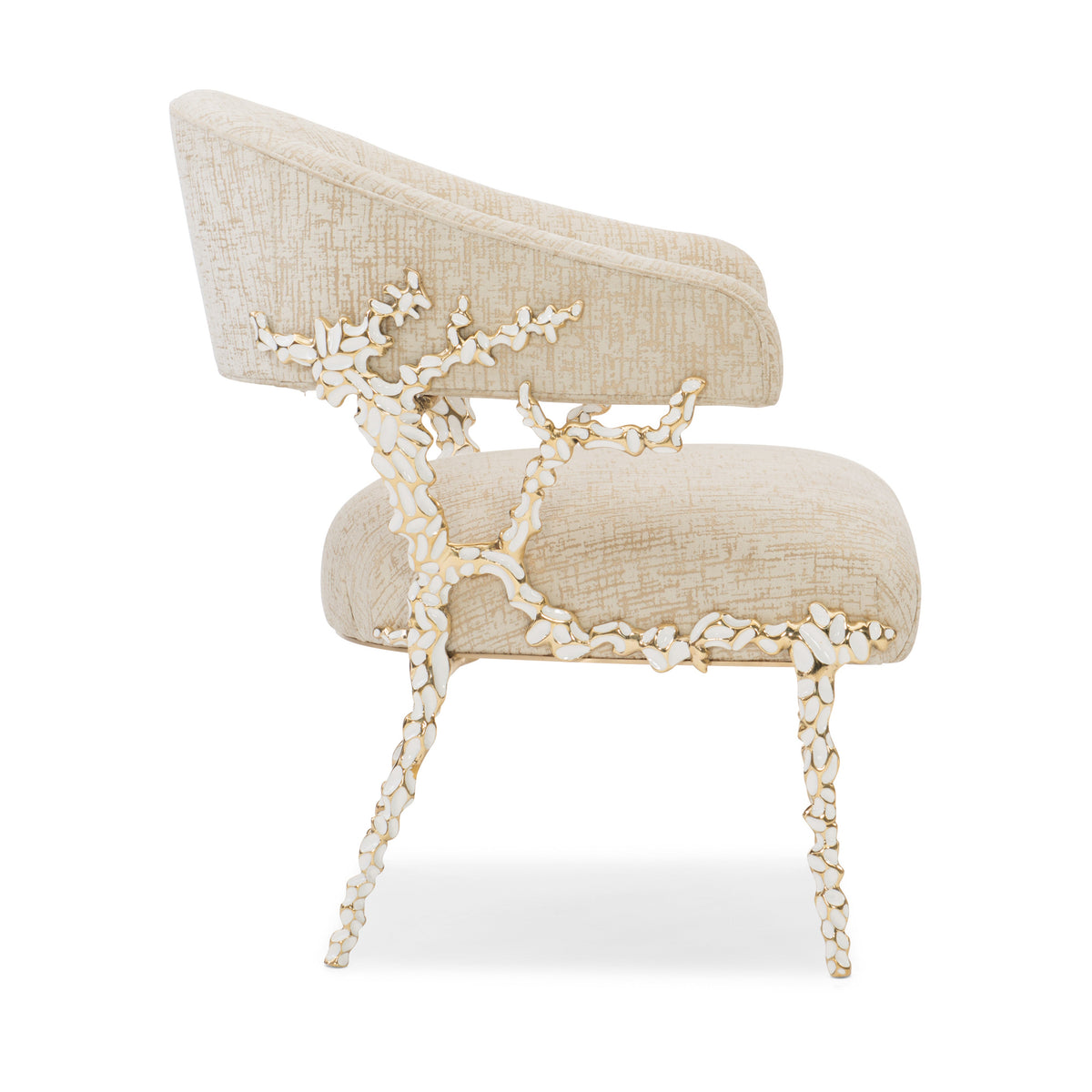Caracole Glimmer of Hope Chair – back view – Lusso Furniture Miami