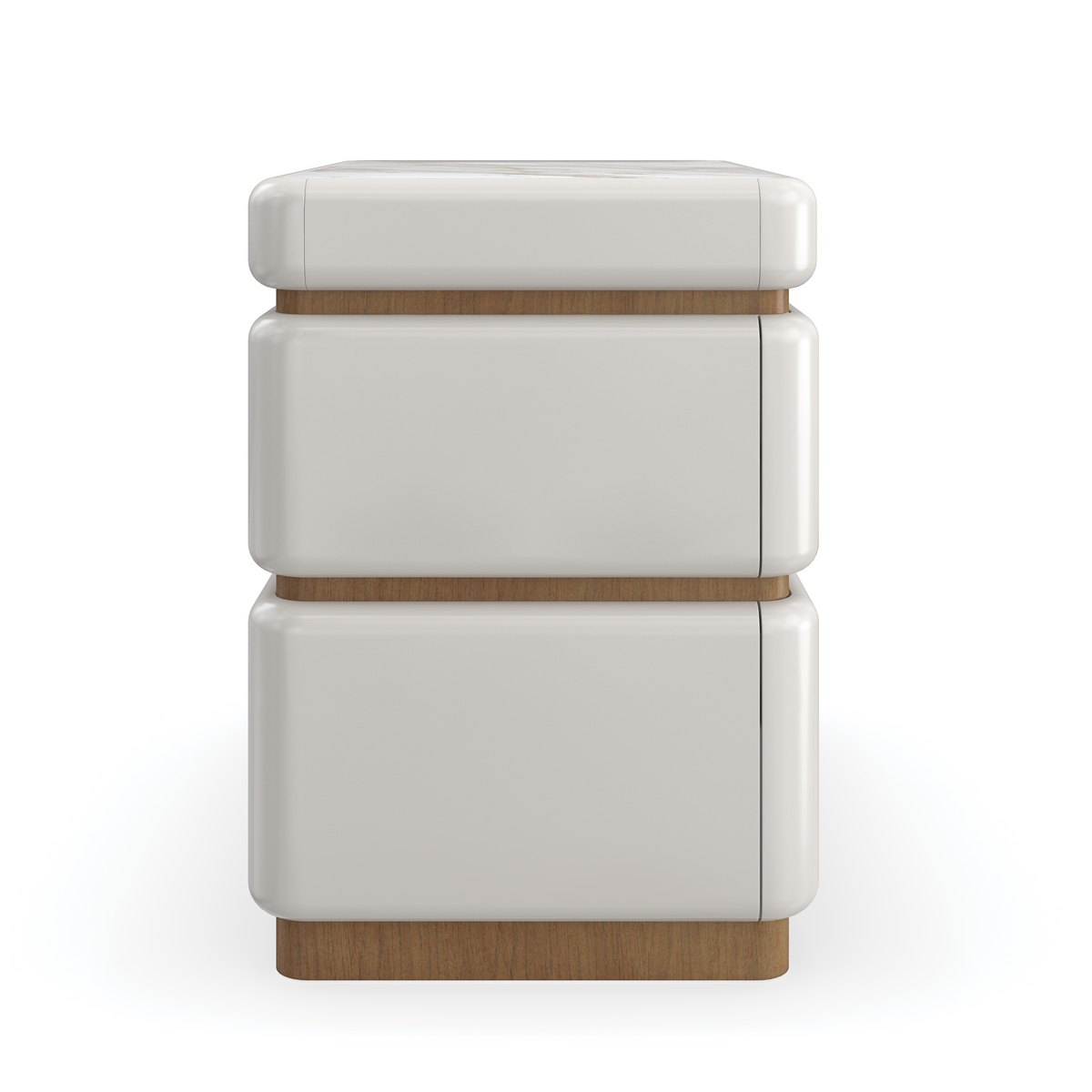 Caracole Milos Nightstand – room setting – Lusso Furniture Miami