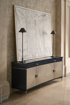 Caracole Noir Buffet – angle view – Lusso Furniture Miami