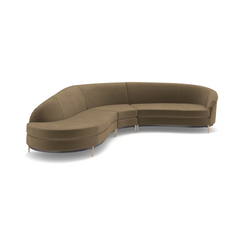 Caracole Three's Company Sectional – angle view – Lusso Furniture Miami