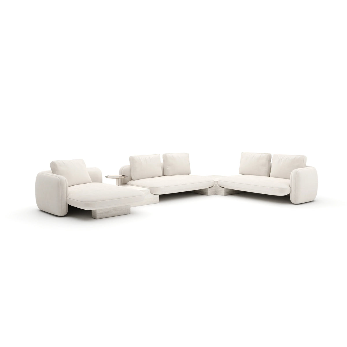 Caracole Overlap Sectional – view 103 – Lusso Furniture Miami