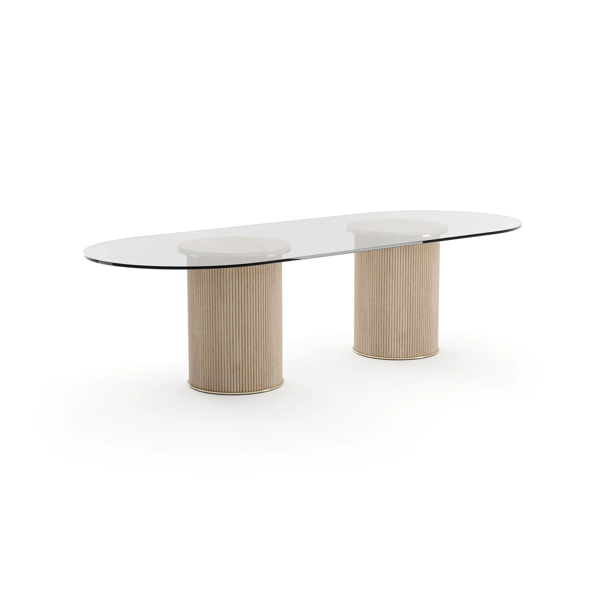 Caracole Rhythm Dining Table – finish detail – Lusso Furniture Miami