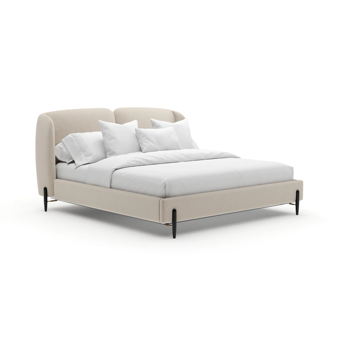 Caracole Madera Bed – side view – Lusso Furniture Miami