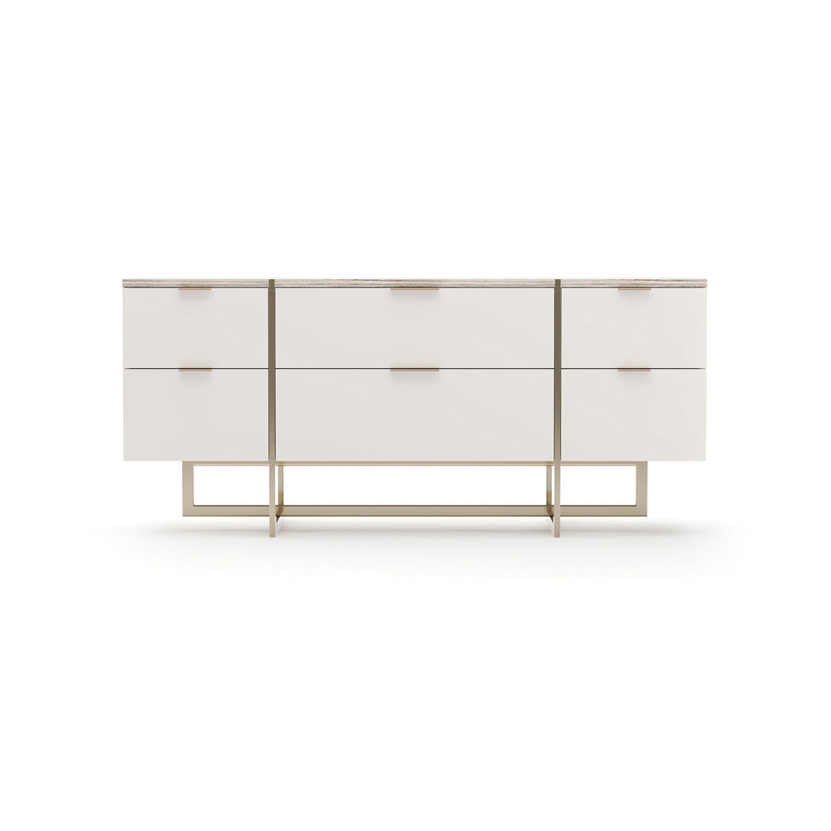 Caracole Wish You Were Here Dresser – front view – Lusso Furniture Miami
