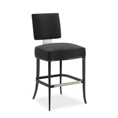 Caracole Reserved Seating Counter Stool – back view – Lusso Furniture Miami