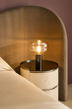Caracole Clio Nightstand – side view – Lusso Furniture Miami
