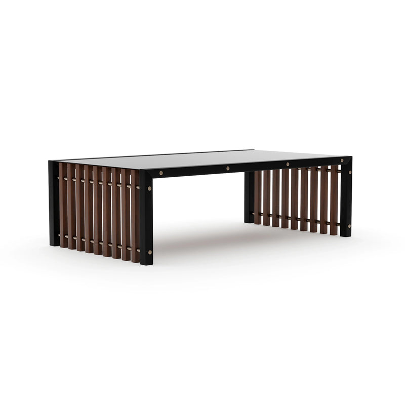 Caracole Pinstripe Dark Cocktail Table-zoom-
