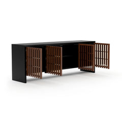 Caracole Pinstripe Sideboard – room setting – Lusso Furniture Miami