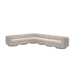 Caracole Clipper Sectional – front view – Lusso Furniture Miami