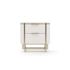 Caracole Wish You Were Here Nightstand – front view – Lusso Furniture Miami