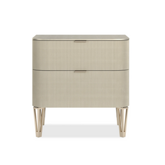 Caracole Love Closed Nightstand – close-up – Lusso Furniture Miami