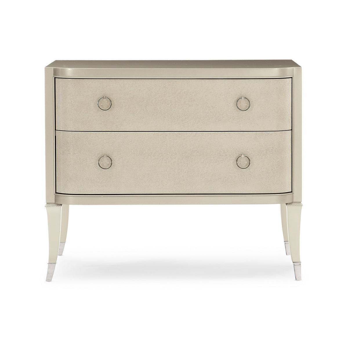 Caracole Perfect Match Nightstand – front view – Lusso Furniture Miami