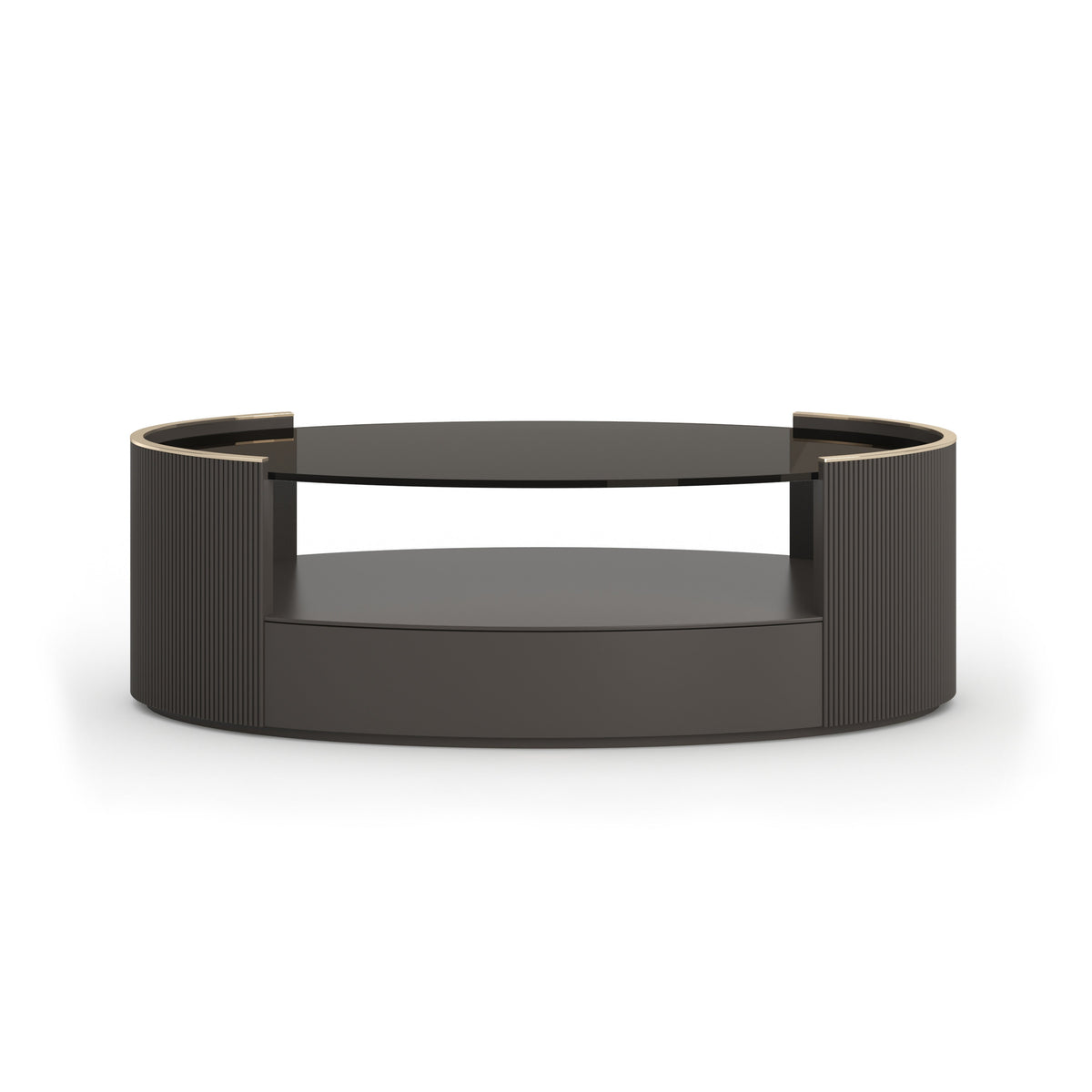 Caracole Love Oval Cocktail Table – view 11 – Lusso Furniture Miami