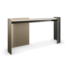 Caracole Movement Console Desk – back view – Lusso Furniture Miami