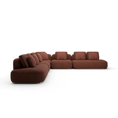 Caracole Sasso Saffron XL Sectional – front view – Lusso Furniture Miami
