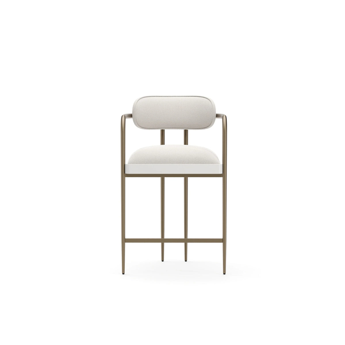 Caracole Emphasis Counter Stool – front view – Lusso Furniture Miami