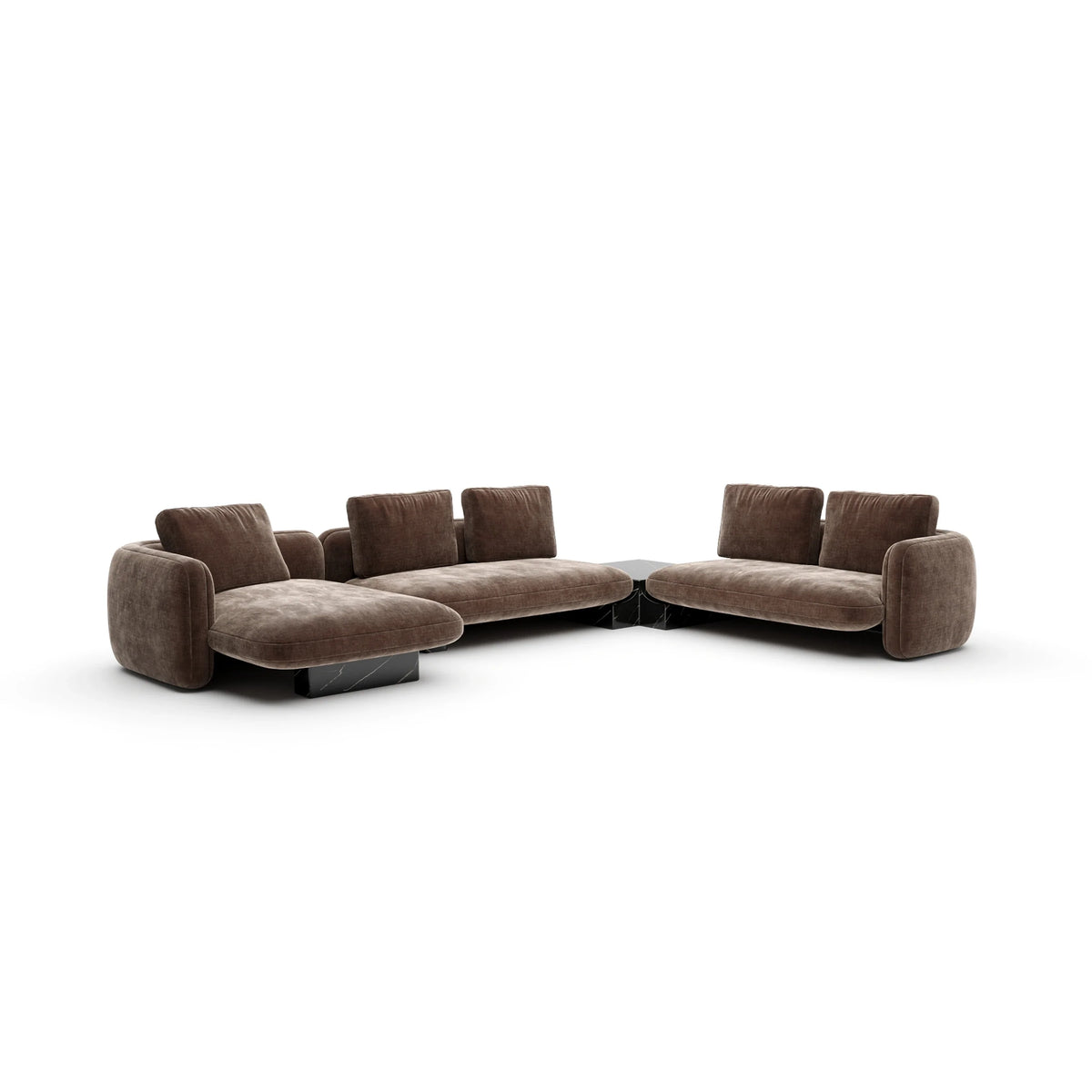 Caracole Overlap Sectional – view 101 – Lusso Furniture Miami