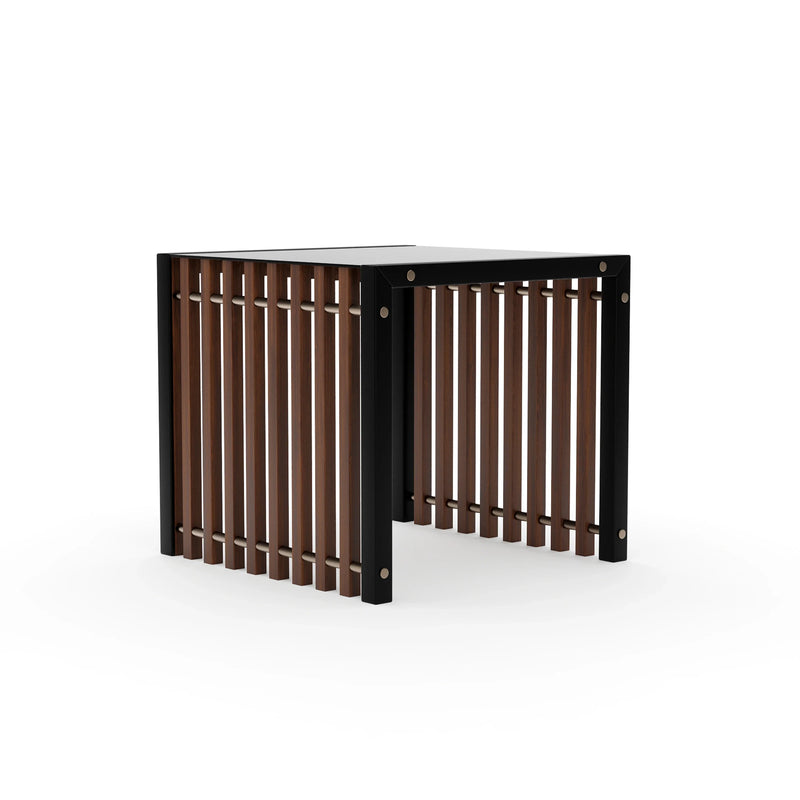 Caracole Pinstripe Dark End Table-zoom-