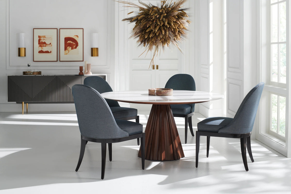 Caracole All Natural Dining Table – angle view – Lusso Furniture Miami
