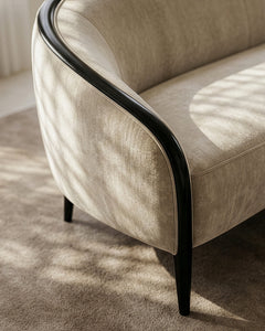 Caracole Petit Sofa – angle view – Lusso Furniture Miami
