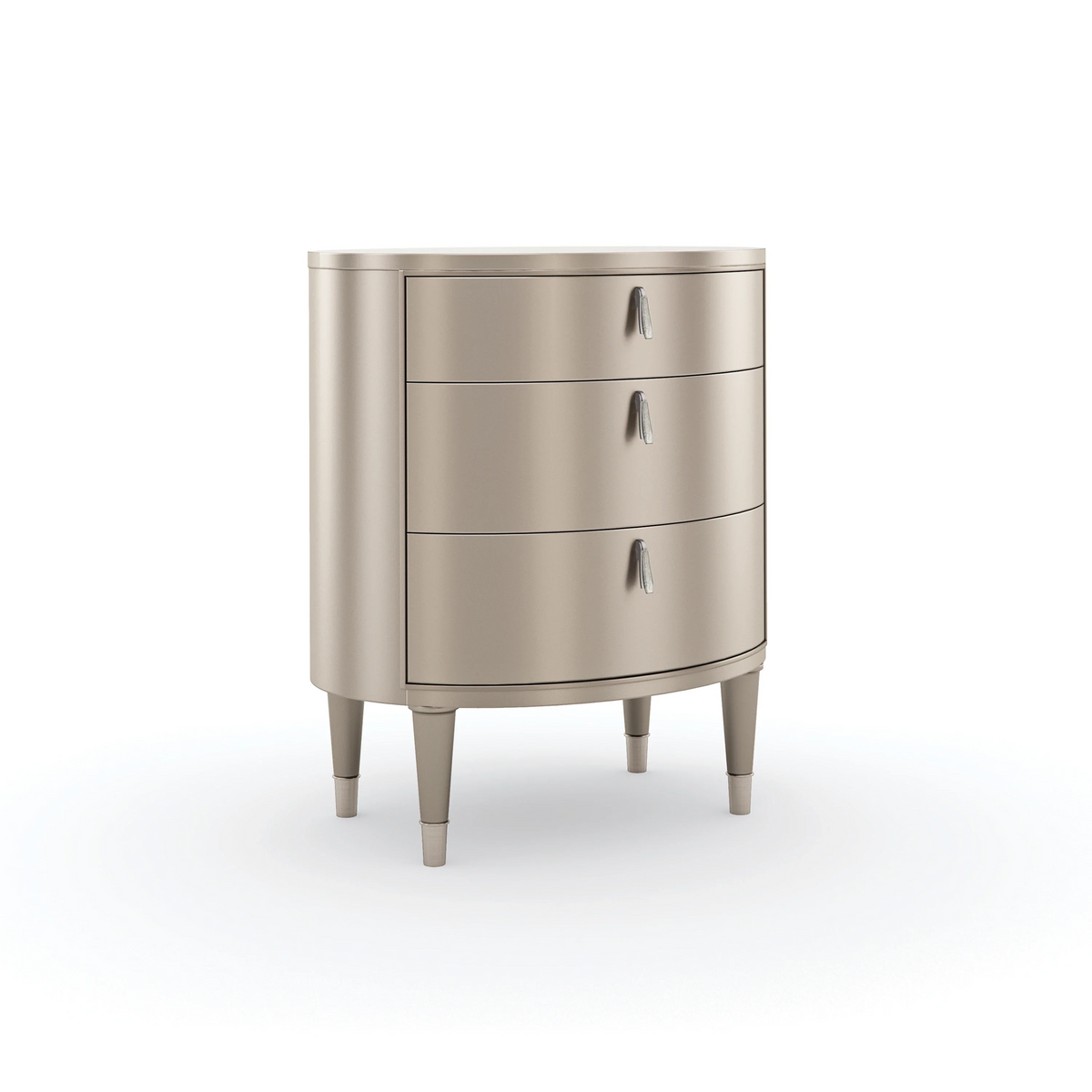 Caracole Beauty Nightstand – side view – Lusso Furniture Miami