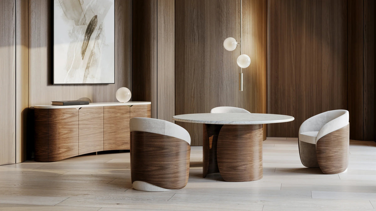 Caracole Fleur Sideboard – angle view – Lusso Furniture Miami