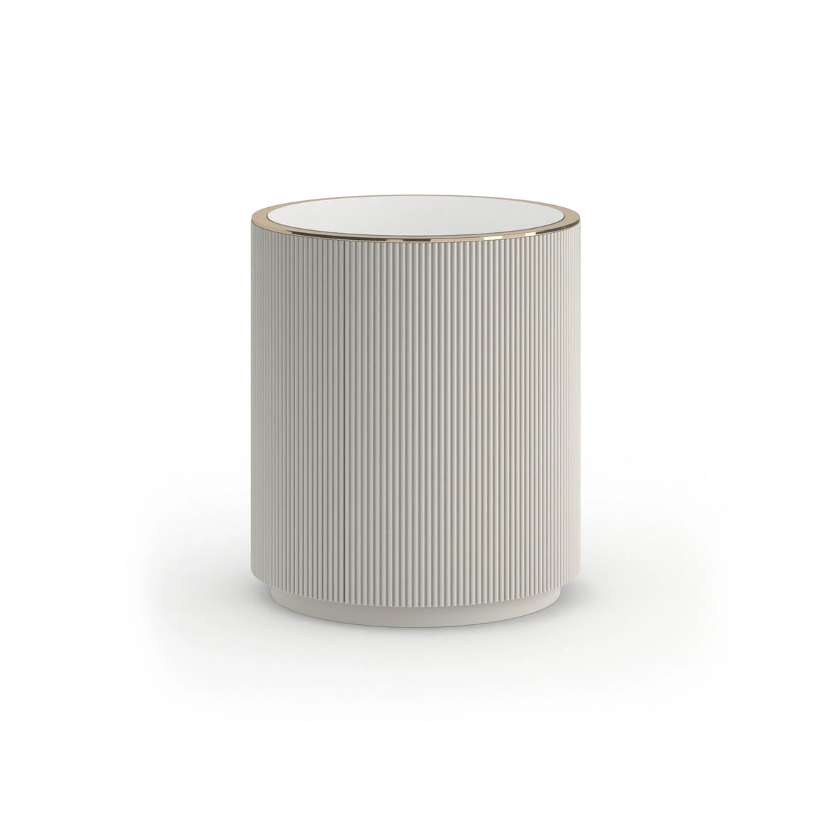 Caracole Love Round End Table – view 11 – Lusso Furniture Miami