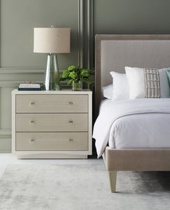 Caracole A Clear Touch Nightstand – angle view – Lusso Furniture Miami