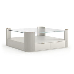 Caracole Love Square Cocktail Table – room setting – Lusso Furniture Miami