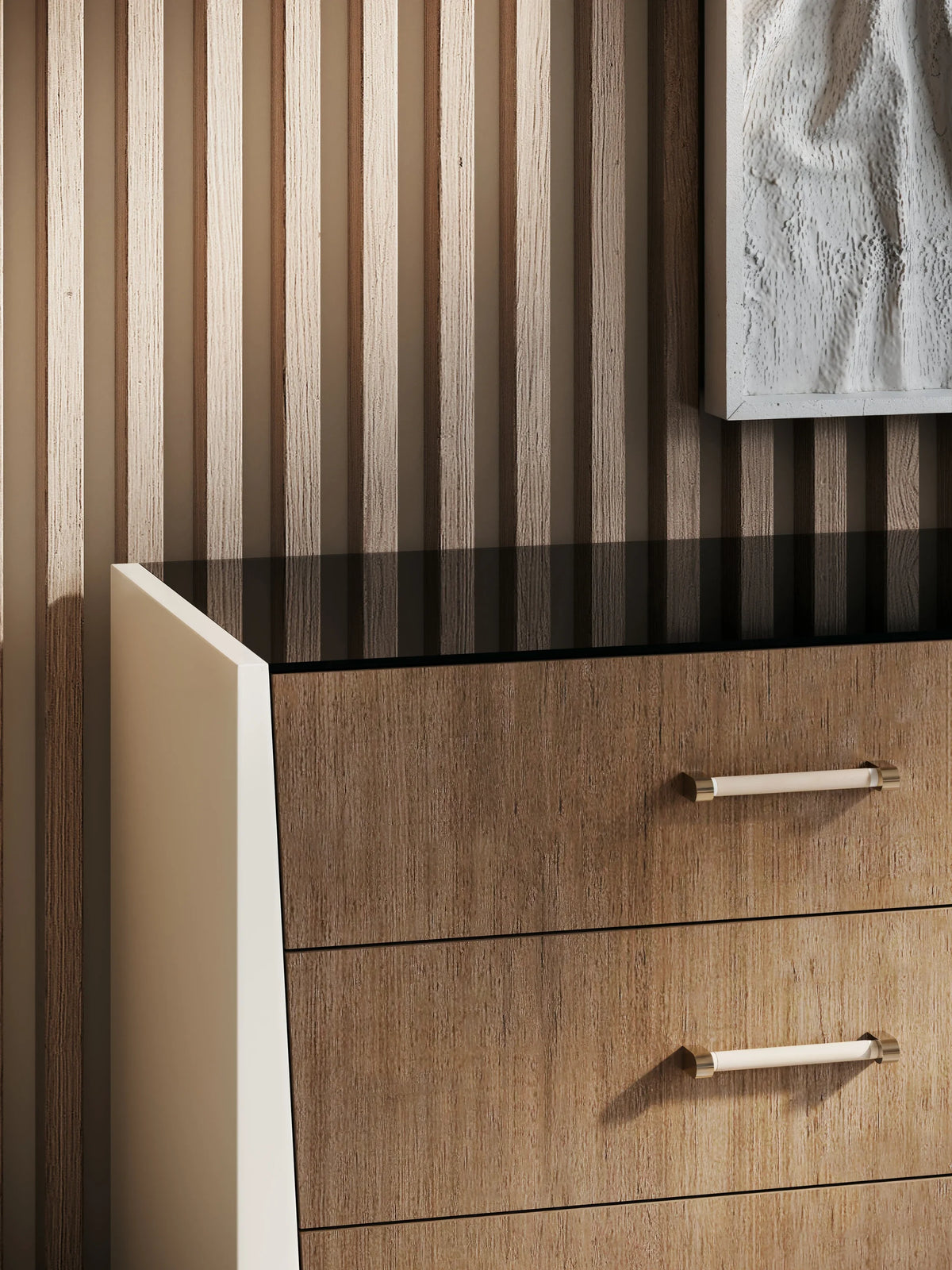 Caracole Counter Balance Dresser – side view – Lusso Furniture Miami
