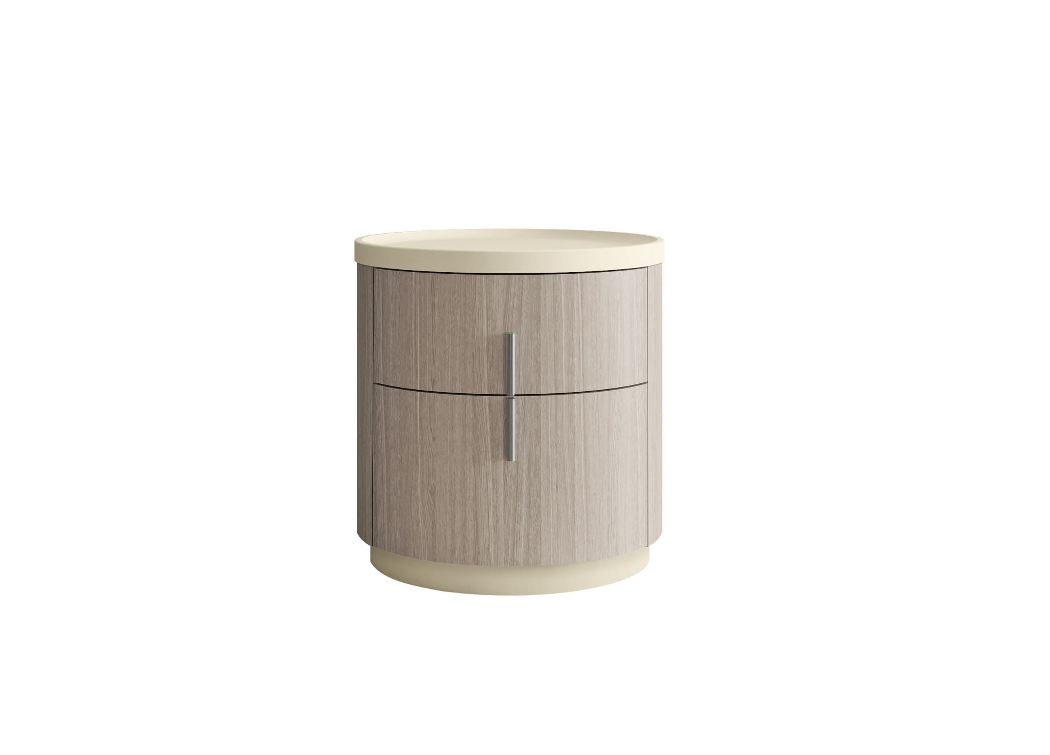 Celine Nightstand – White Oak Veneer & Beige Lacquer-zoom-4