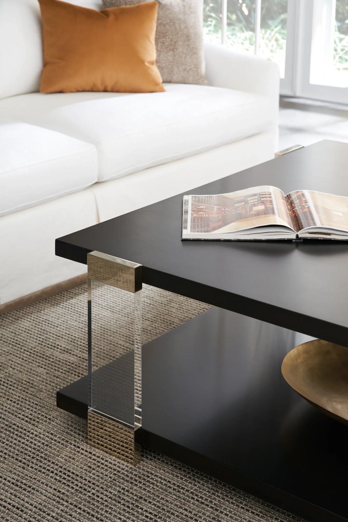 Caracole I'll Take The Corner Table – top view – Lusso Furniture Miami