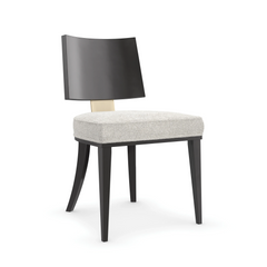Caracole Champagne Side Chair – angle view – Lusso Furniture Miami