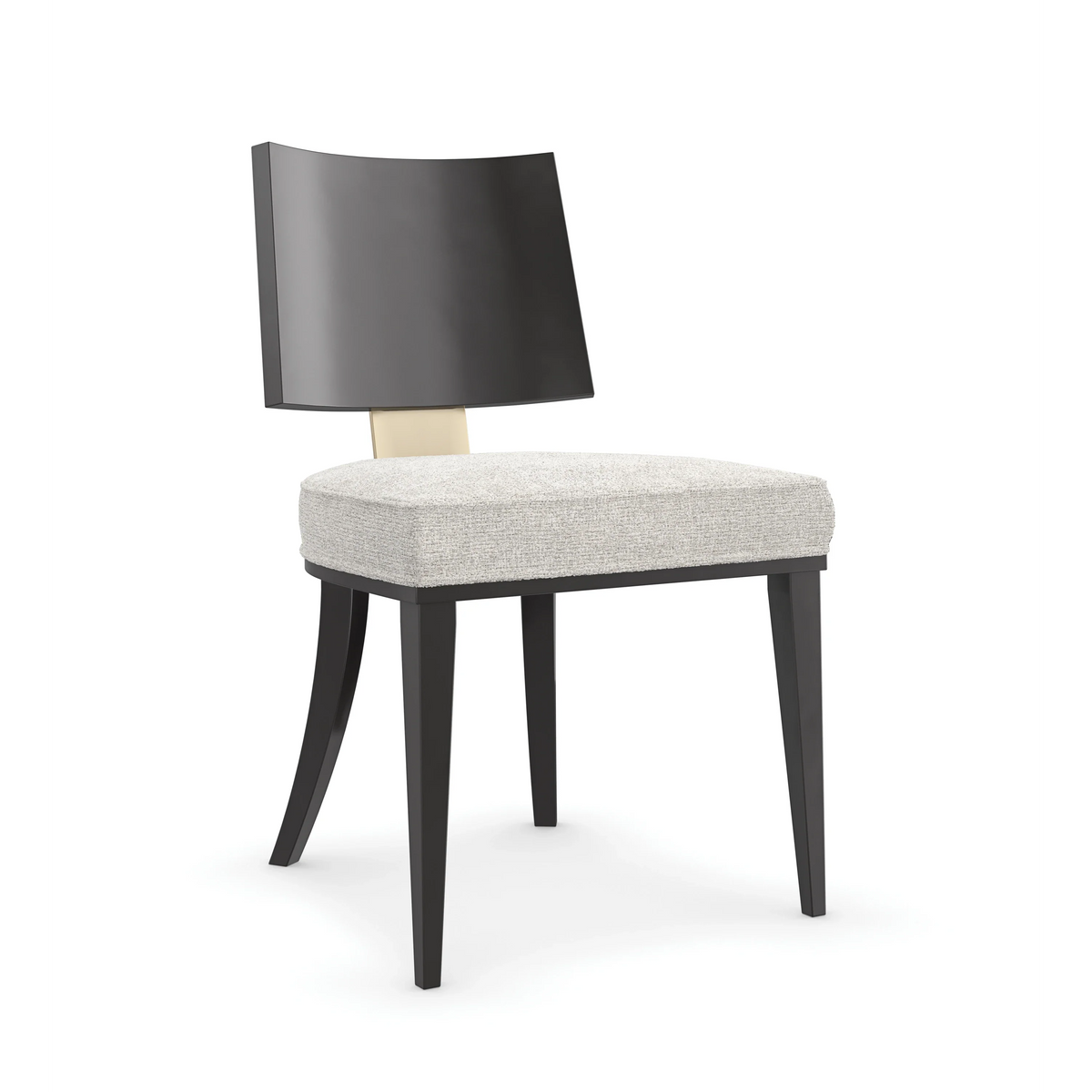 Caracole Champagne Side Chair – angle view – Lusso Furniture Miami